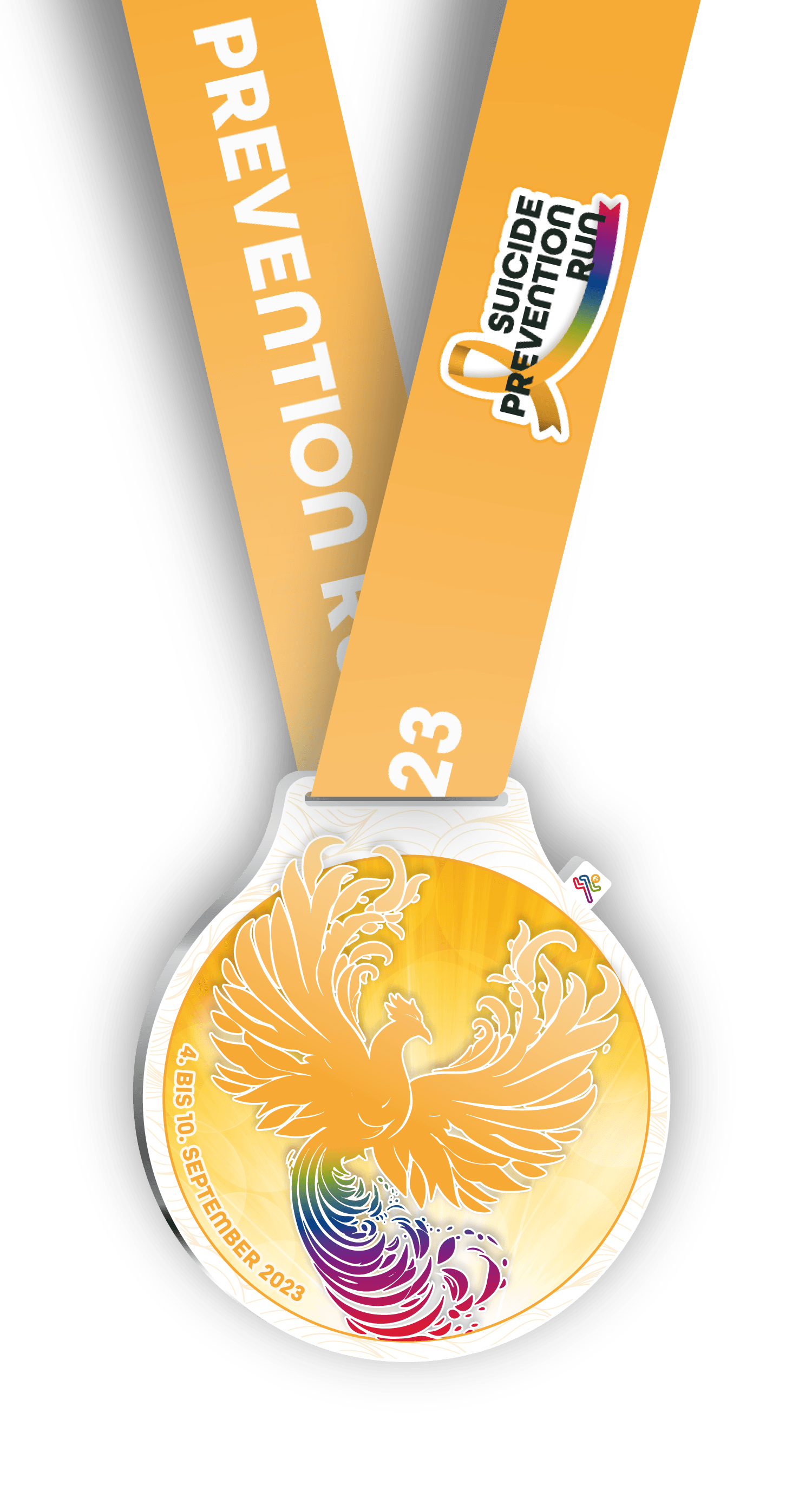 Die Medaille zum Suicide Prevention Run 2023